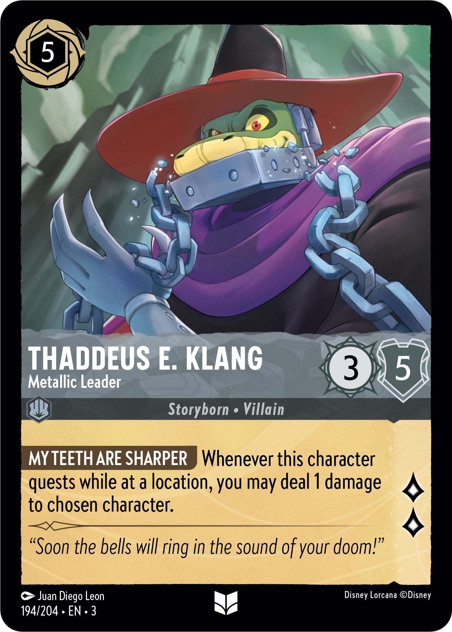 Thaddeus E. Klang - Metallic Leader (194/204) - Into the Inklands  [Uncommon]