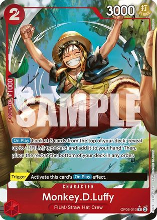 Monkey.D.Luffy (Alternate Art) (OP06-013) - Wings of the Captain Foil [Rare]