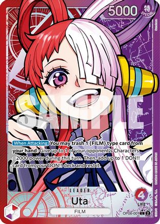 Uta (Alternate Art) (OP06-001) - Wings of the Captain Foil [Leader]