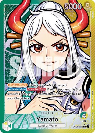 Yamato (Alternate Art) (OP06-022) - Wings of the Captain Foil [Leader]