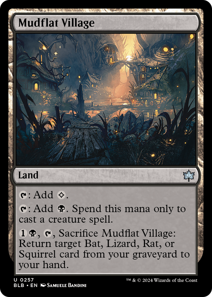 Mudflat Village (BLB-257) - Bloomburrow Foil [Uncommon]