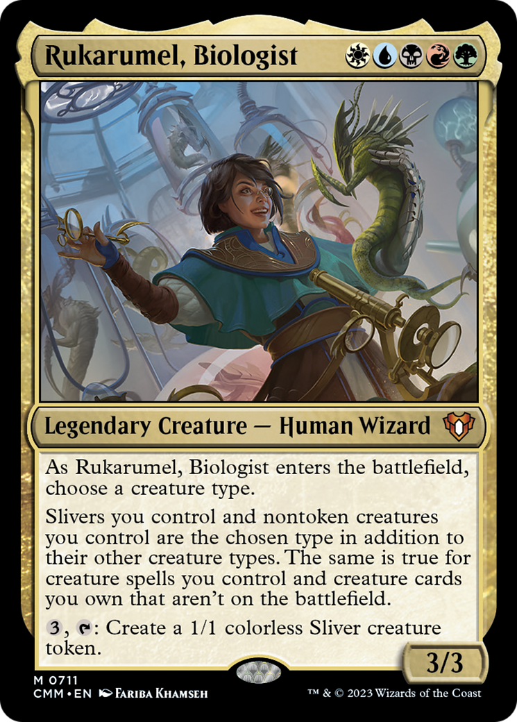 Rukarumel, Biologist (CMM-711) - Commander Masters Foil [Mythic]