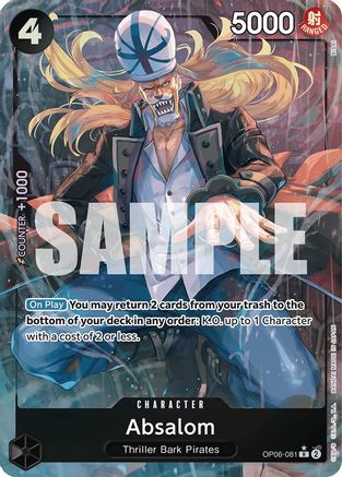 Absalom (Alternate Art) (OP06-081) - Wings of the Captain Foil [Rare]