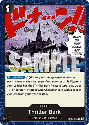 Thriller Bark (OP06-098) - Wings of the Captain Pre-Release Cards  [Common]