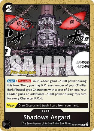 Shadows Asgard (OP06-095) - Wings of the Captain Pre-Release Cards  [Uncommon]