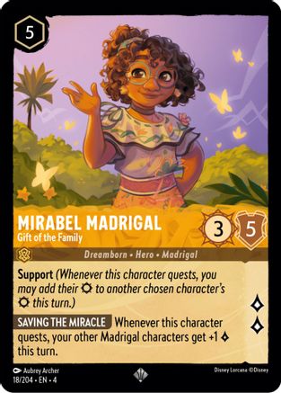 Mirabel Madrigal - Gift of the Family (18/204) - Ursulas Return Cold Foil [Super Rare]