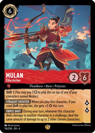 Mulan - Elite Archer (114/204) - Ursulas Return  [Legendary]