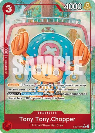 Tony Tony.Chopper (Alternate Art) (EB01-006) - Extra Booster: Memorial Collection Foil [Super Rare]