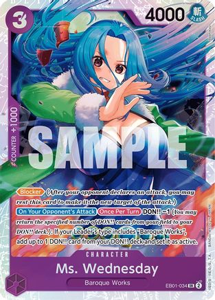 Ms. Wednesday (EB01-034) - Extra Booster: Memorial Collection Foil [Super Rare]