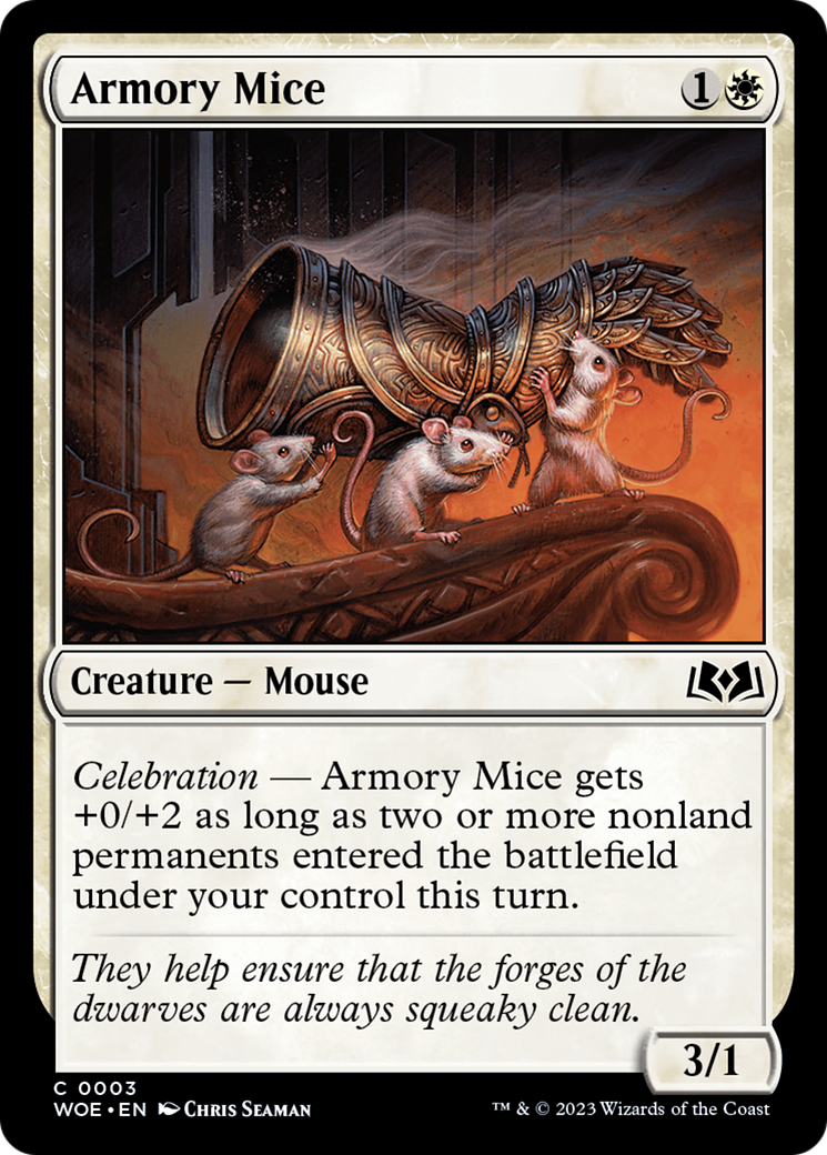 Armory Mice (WOE-003) - Wilds of Eldraine [Common]