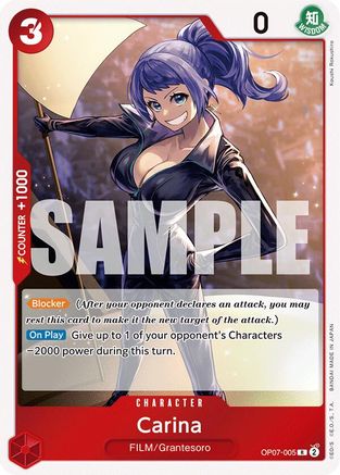 Carina (OP07-005) - 500 Years in the Future Foil [Rare]