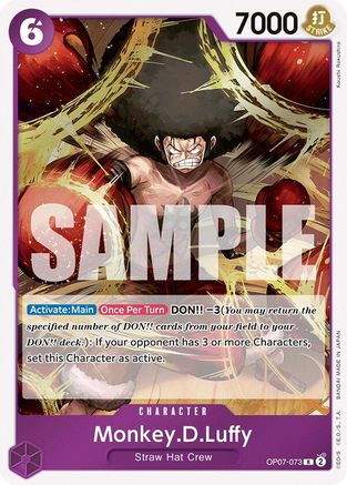 Monkey.D.Luffy (073) (OP07-073) - 500 Years in the Future Foil [Rare]