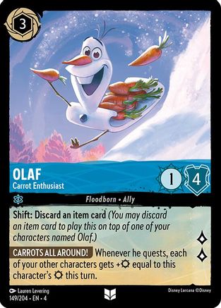 Olaf - Carrot Enthusiast (149/204) - Ursulas Return  [Uncommon]