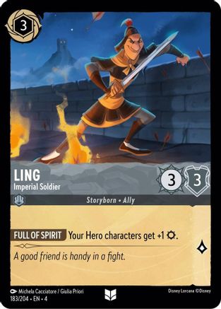 Ling - Imperial Soldier (183/204) - Ursulas Return  [Uncommon]