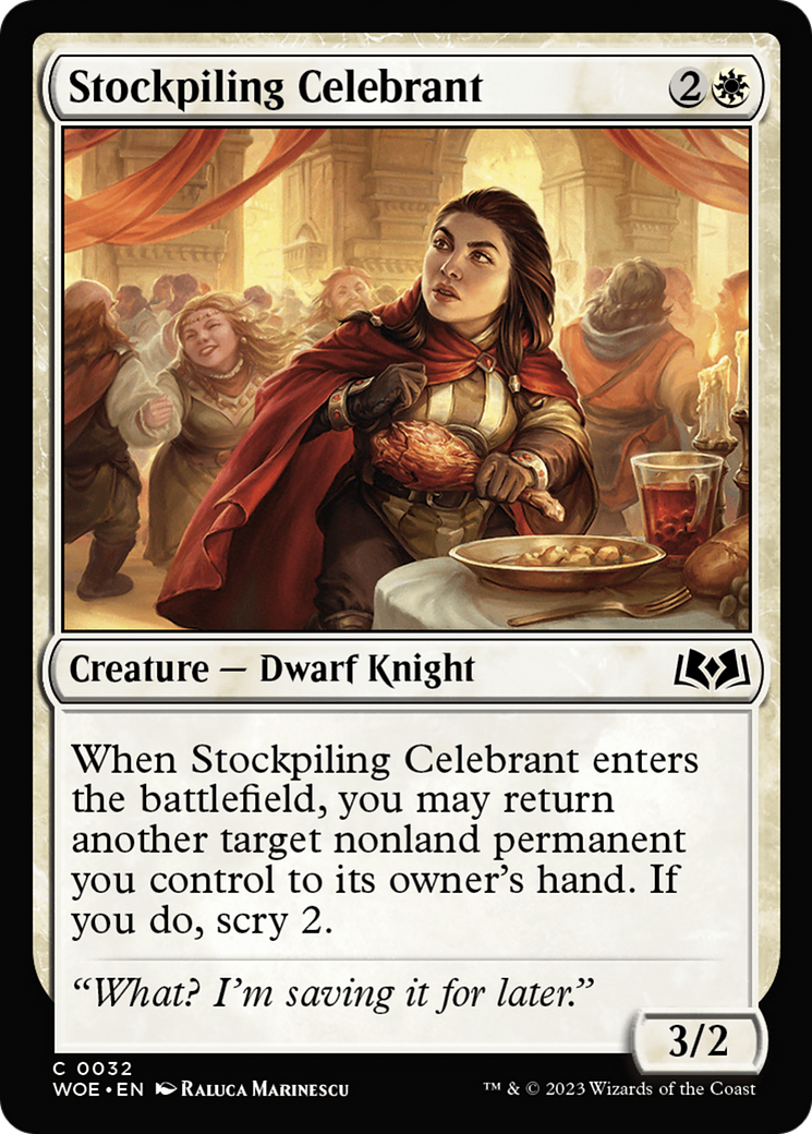 Stockpiling Celebrant (WOE-032) - Wilds of Eldraine [Common]