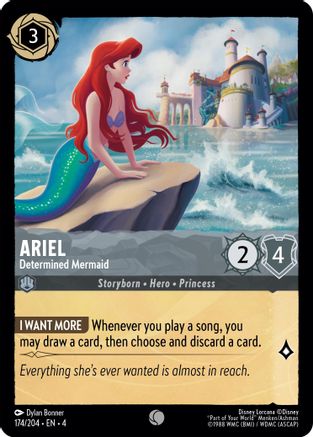 Ariel - Determined Mermaid (174/204) - Ursulas Return  [Common]