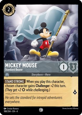 Mickey Mouse - Standard Bearer (188/204) - Ursulas Return  [Common]