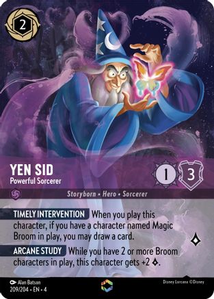 Yen Sid - Powerful Sorcerer (Enchanted) (209/204) - Ursulas Return  [Enchanted]