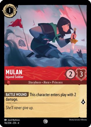 Mulan - Injured Soldier (116/204) - Ursulas Return  [Common]