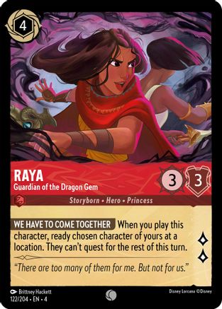 Raya - Guardian of the Dragon Gem (122/204) - Ursulas Return  [Common]