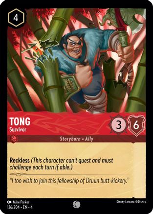 Tong - Survivor (126/204) - Ursulas Return Cold Foil [Common]