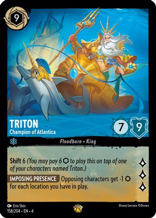 Triton - Champion of Atlantica (158/204) - Ursulas Return  [Legendary]