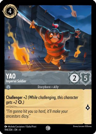 Yao - Imperial Soldier (194/204) - Ursulas Return Cold Foil [Common]