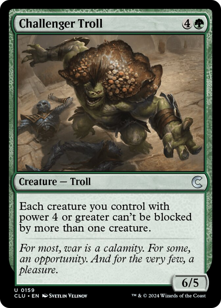 Challenger Troll (CLU-159) - Ravnica: Clue Edition [Uncommon]