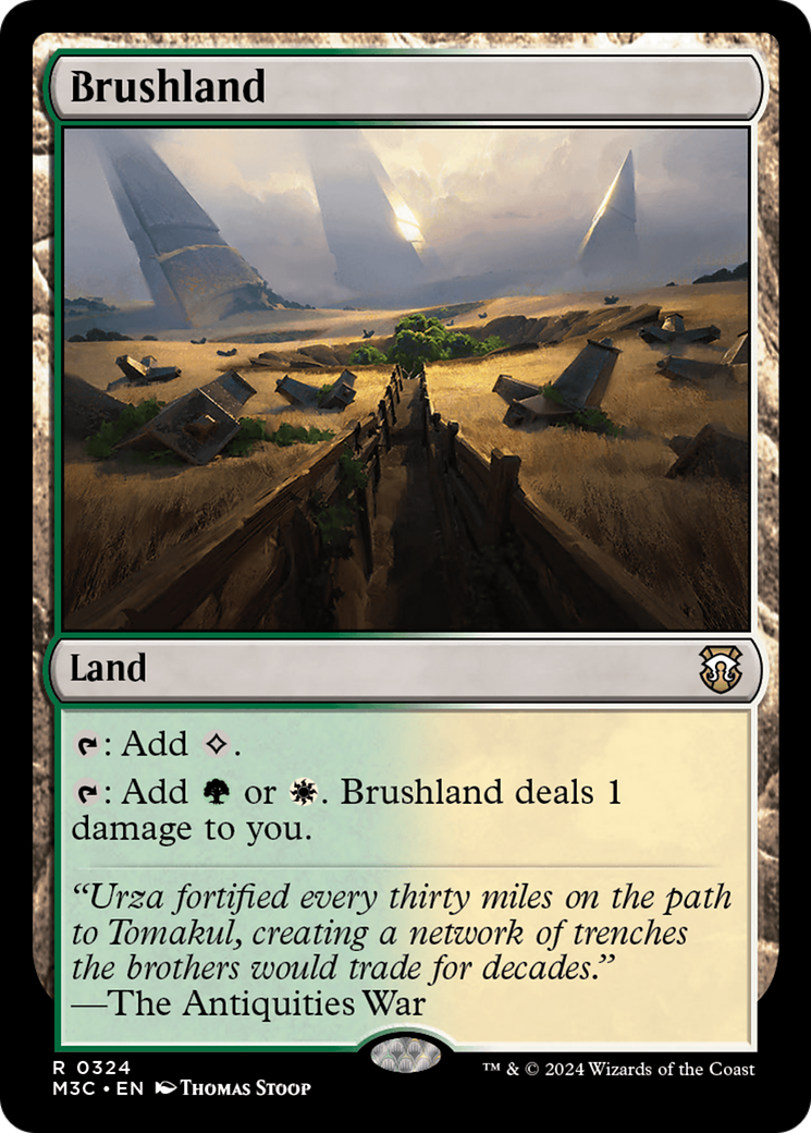 Brushland (M3C-324) - Modern Horizons 3 Commander Foil [Rare]