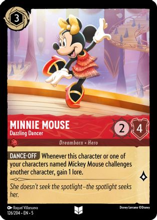 Minnie Mouse - Dazzling Dancer (126/204) - Shimmering Skies  [Uncommon]