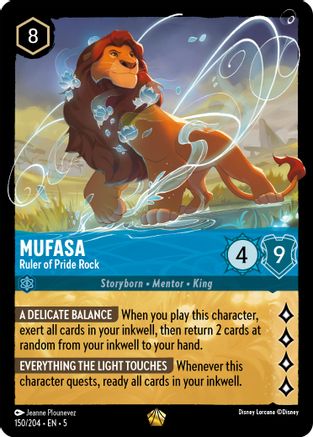 Mufasa - Ruler of Pride Rock (150/204) - Shimmering Skies  [Legendary]