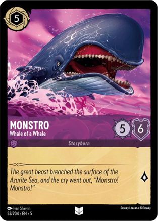 Monstro - Whale of a Whale (52/204) - Shimmering Skies Cold Foil [Uncommon]