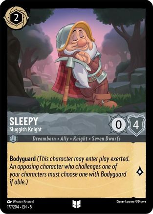 Sleepy - Sluggish Knight (177/204) - Shimmering Skies  [Uncommon]