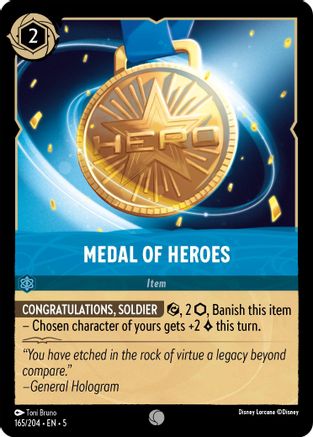 Medal of Heroes (165/204) - Shimmering Skies Cold Foil [Common]