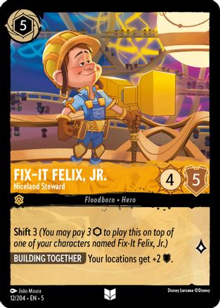 Fix-It Felix, Jr. - Niceland Steward (12/204) - Shimmering Skies  [Uncommon]