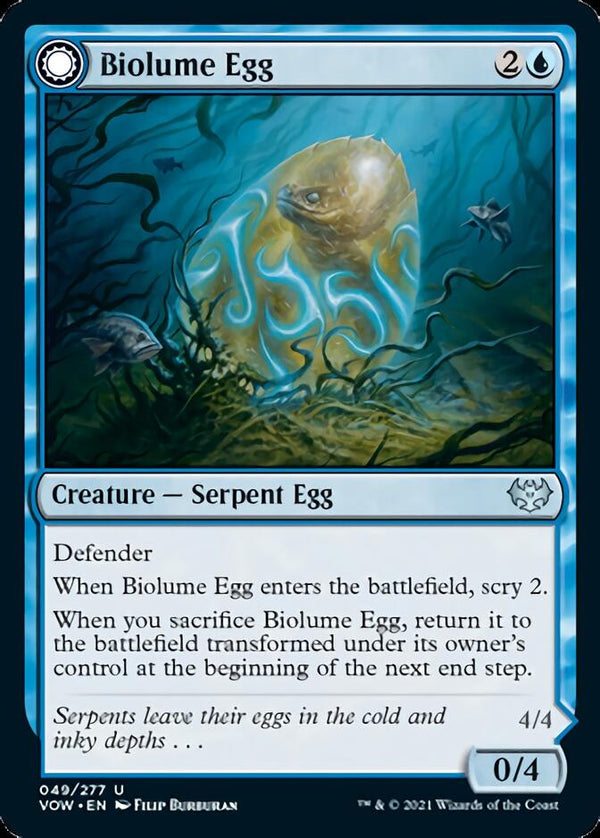 Biolume Egg // Biolume Serpent (VOW-049) - Innistrad: Crimson Vow: (Double Faced Transform) [Uncommon]