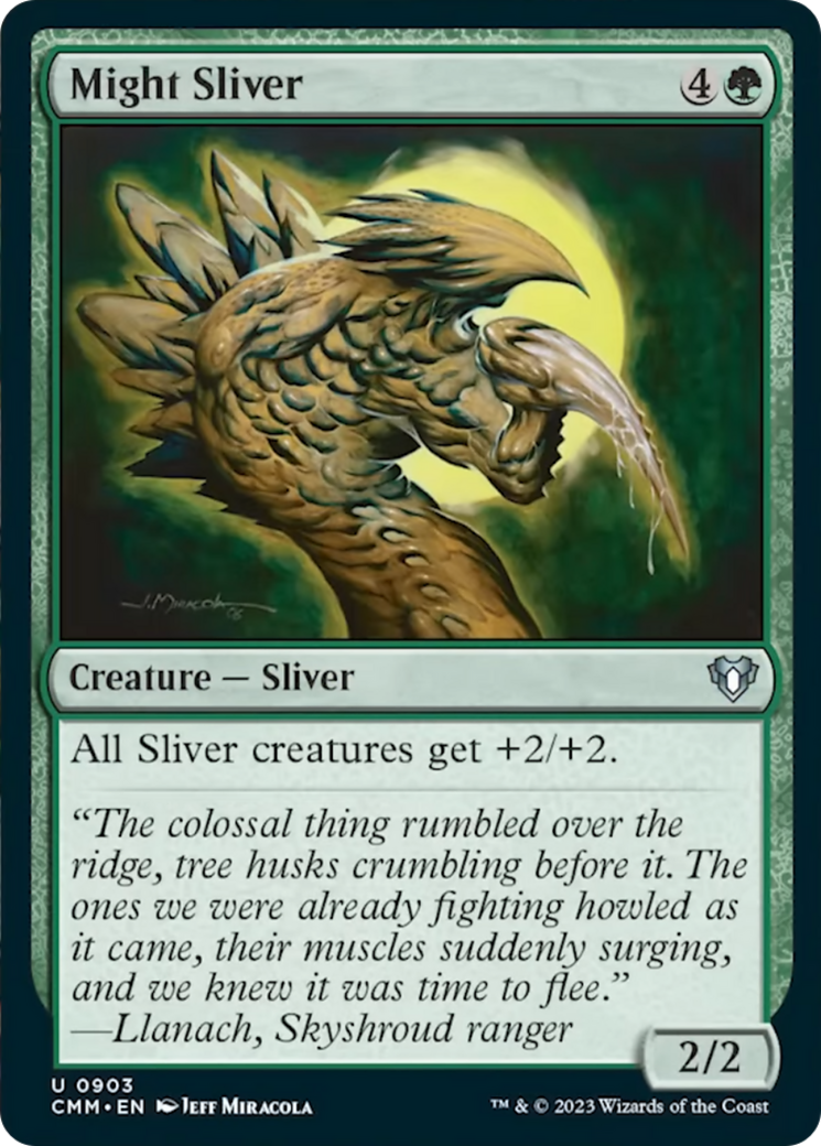 Might Sliver (CMM-903) - Commander Masters [Uncommon]