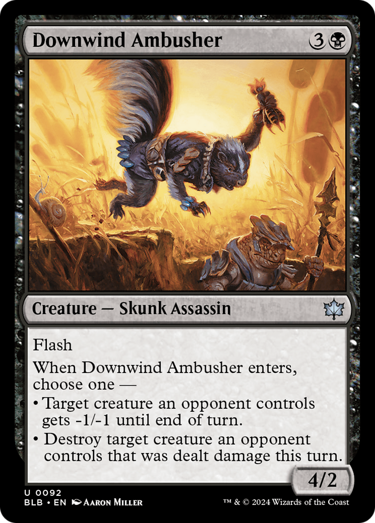 Downwind Ambusher (BLB-092) - Bloomburrow Foil [Uncommon]