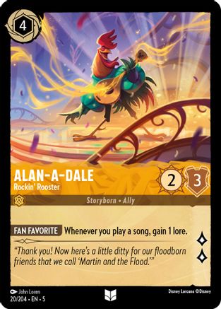 Alan-A-Dale - Rockin' Rooster (20/204) - Shimmering Skies  [Uncommon]