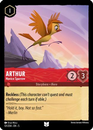 Arthur - Novice Sparrow (121/204) - Shimmering Skies  [Uncommon]