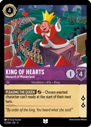 King of Hearts - Monarch of Wonderland (57/204) - Shimmering Skies  [Uncommon]