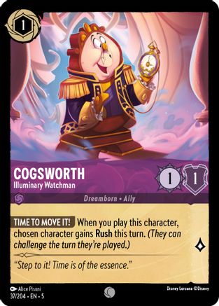 Cogsworth - Illuminary Watchman (37/204) - Shimmering Skies  [Common]