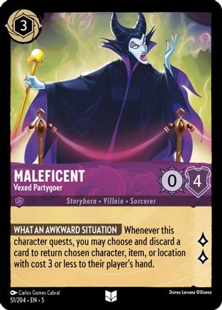 Maleficent - Vexed Partygoer (51/204) - Shimmering Skies  [Uncommon]