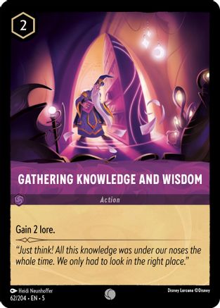 Gathering Knowledge and Wisdom (62/204) - Shimmering Skies  [Common]