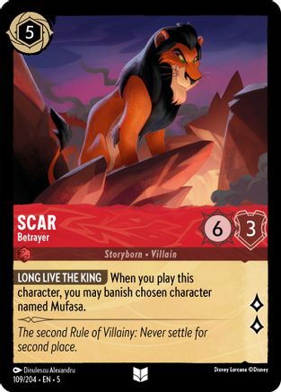 Scar - Betrayer (109/204) - Shimmering Skies  [Uncommon]