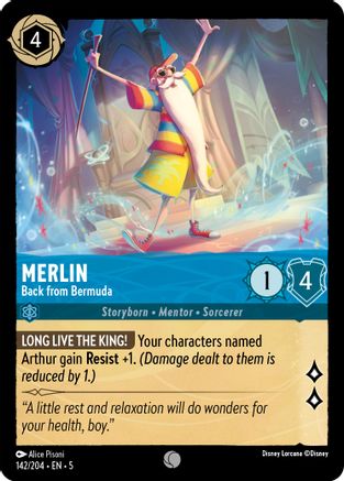 Merlin - Back from Bermuda (142/204) - Shimmering Skies  [Common]