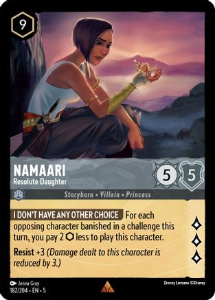 Namaari - Resolute Daughter (182/204) - Shimmering Skies Cold Foil [Rare]