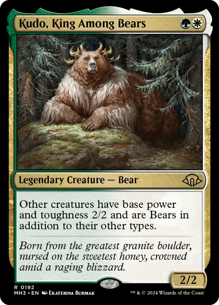 Kudo, King Among Bears (MH3-192) - Modern Horizons 3 [Rare]