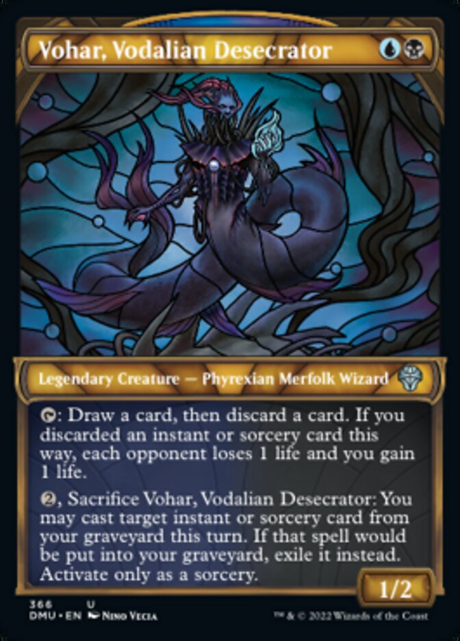 Vohar, Vodalian Desecrator (DMU-366) - Dominaria United: (Showcase) Foil [Uncommon]