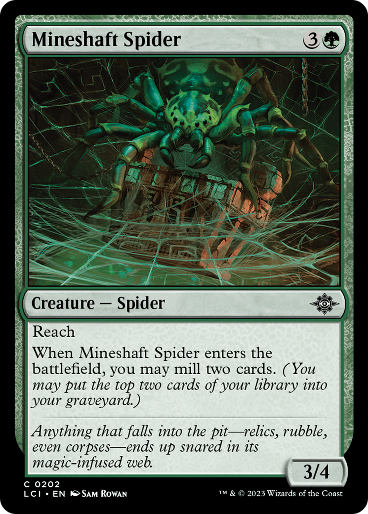 Mineshaft Spider (LCI-202) - The Lost Caverns of Ixalan [Common]